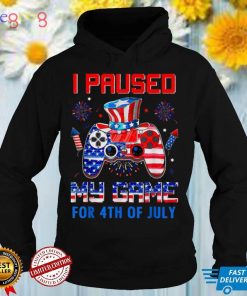 I Paused My Game For 4th Of July American Game Controller T Shirt
