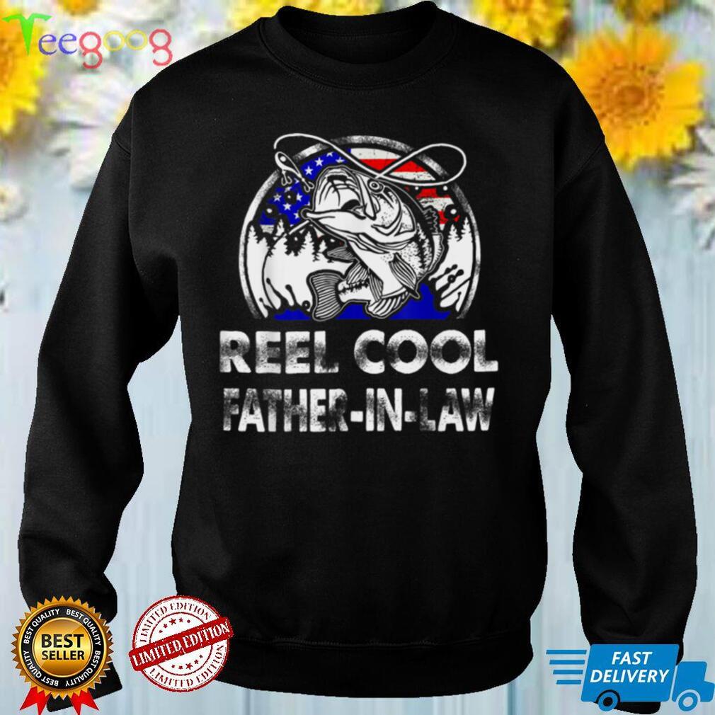 Mens Fathers Day Gift Tee Reel Cool Father In Law Fishing T Shirt