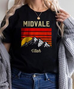 Midvale Utah Retro Vintage City State USA T Shirt
