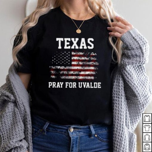 Pray for Texas uvalde strong American flag shirt
