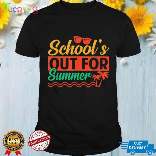 Retro Vintage Style Summer Dress School's Out For Summer T Shirt (1)