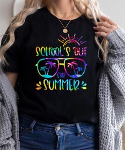 School's Out For Summer Glasses Last Day Of School Tie Dye T Shirt
