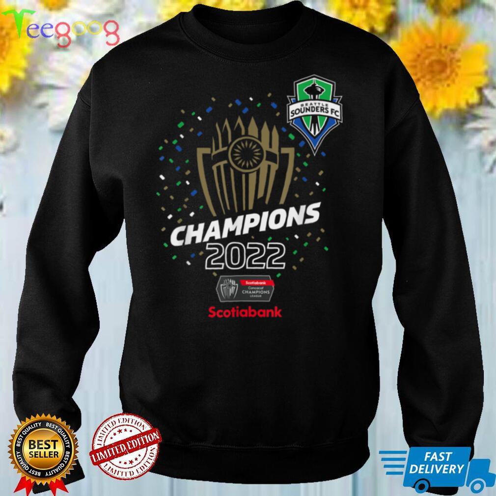 Seattle Sounders   Champions 2022 Concacaf Champions League T Shirt