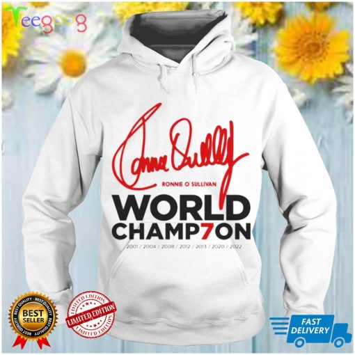 Seven World Champion Ronnie OSullivan shirt