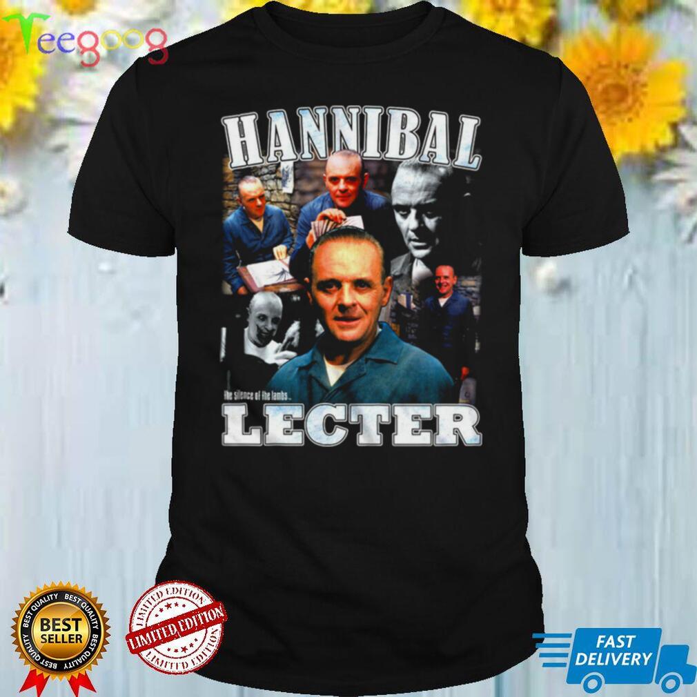 Silence of the Lambs Hannibal Lecter Killer Collage Mens T Shirt