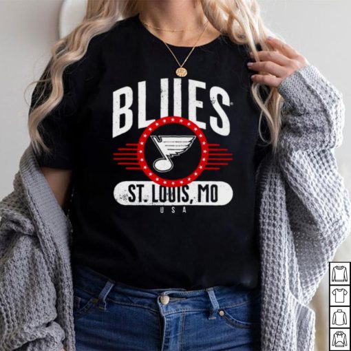 St. Louis Blues Hockey Mo USA logo 2022 T shirt