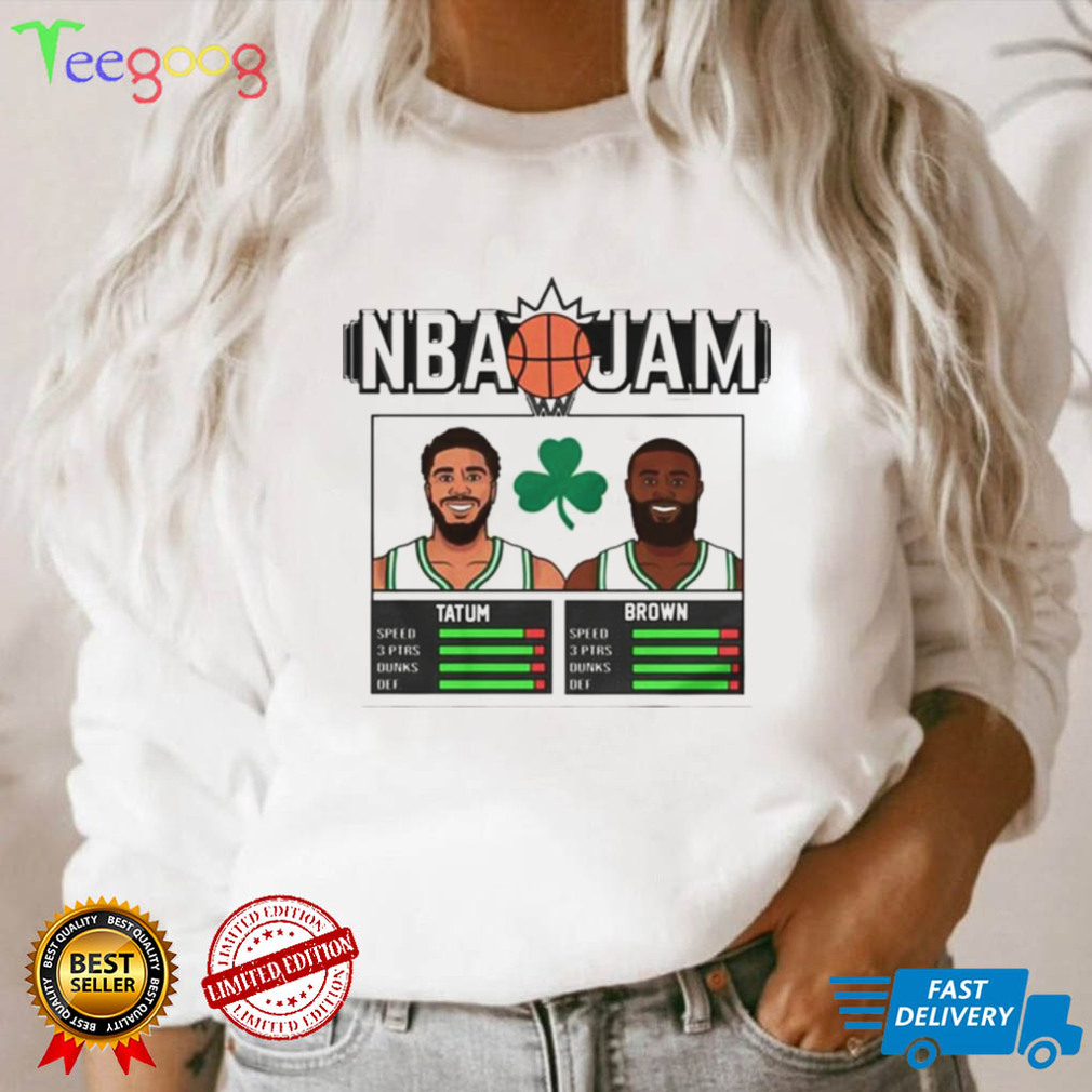 Tatum and Brown NBA Jam shirt
