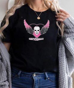The Hitman Bret Hart Skull Wings Logo T Shirt