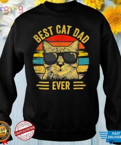 Vintage Best Cat Dad Ever T Shirt Cat Daddy Father's Day T Shirt (1)