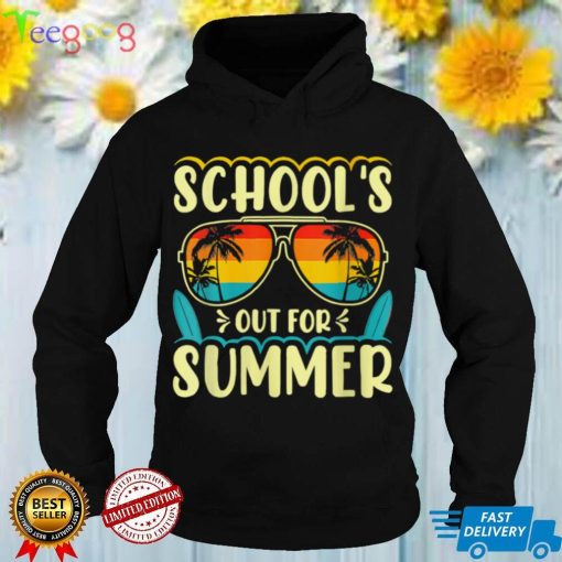 Vintage Last Day Of School Schools Out For Summer Teacher T Shirt