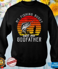 Vintage My Fishing Buddy Calls Me Godfather Family Fathers T Shirt