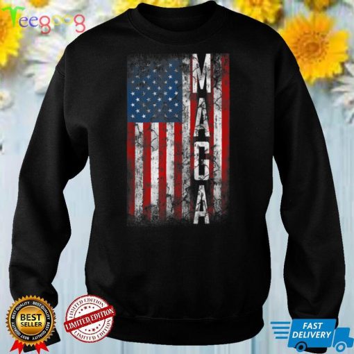 Vintage Ultra MAGA American Flag Funny Anti Joe Biden Gift T Shirt