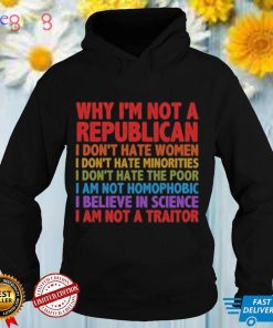 Why I'm Not A Republican TShirt,Political Shirt