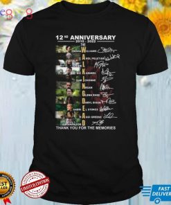 12nd anniversary 2010 2022 The Walking Dead Signatures Memories Shirt