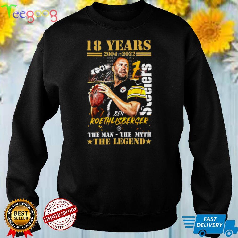 18 Years 2004 2022 Ben Roethlisberger Memories Shirt