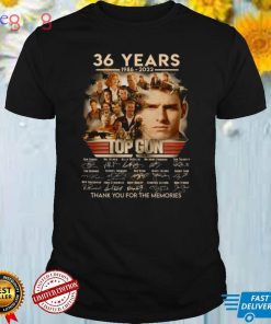 36 years 1986 2022 Top Gun signatures shirt