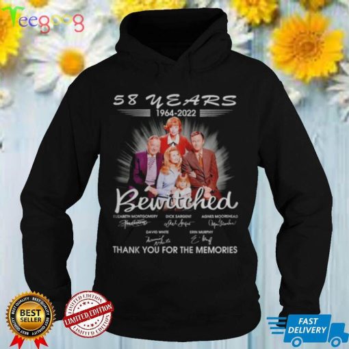 58 years 1964 2022 Bewitched thank you for the memories shirts