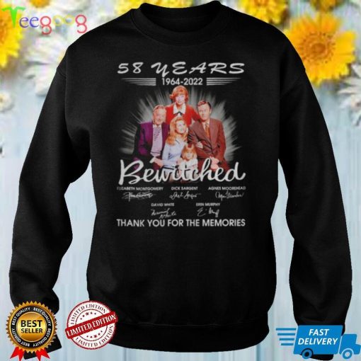 58 years 1964 2022 Bewitched thank you for the memories shirts