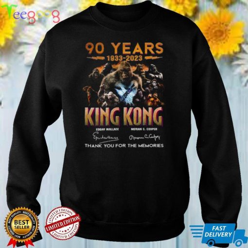 90 Years 1933 – 2023 King Kong Signatures Memories t shirt