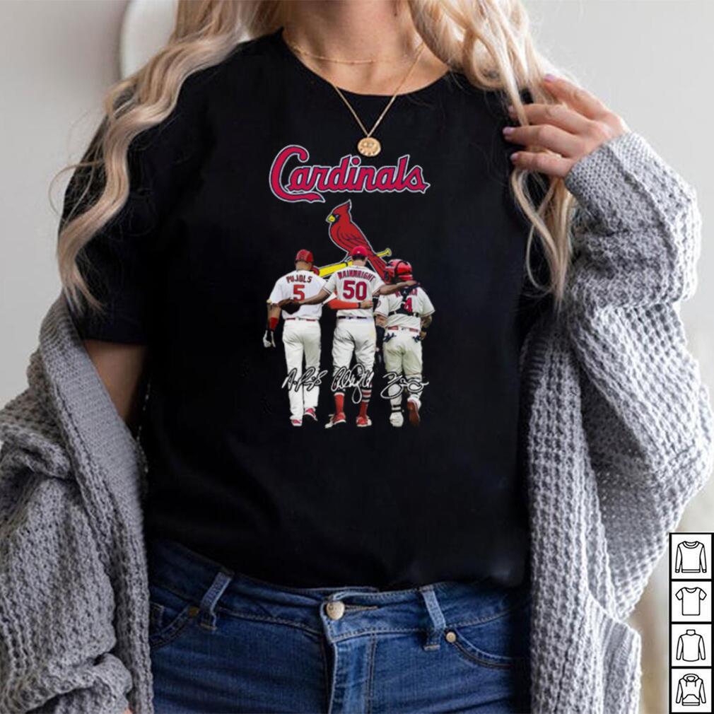 Albert Pujols, Yadier Molina, Adam Wainwright St Louis Cardinals T Shirt