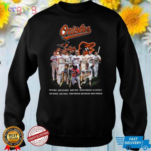 Baltimore Orioles legends signatures t shirt