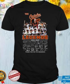 Baltimore Orioles legends signatures t shirts