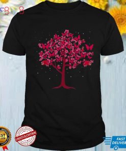 Beautiful Insect Cherry Blossom Tree Sakura Butterfly Shirt