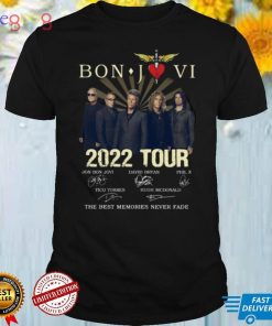 Bon Jovi 2022 Tour The Best Memories Never Fade Signed Shirt