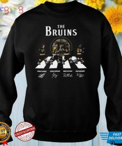 Boston Bruins Walking Abbey Road signatures shirt