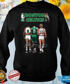Boston Celtics legends signatures shirt