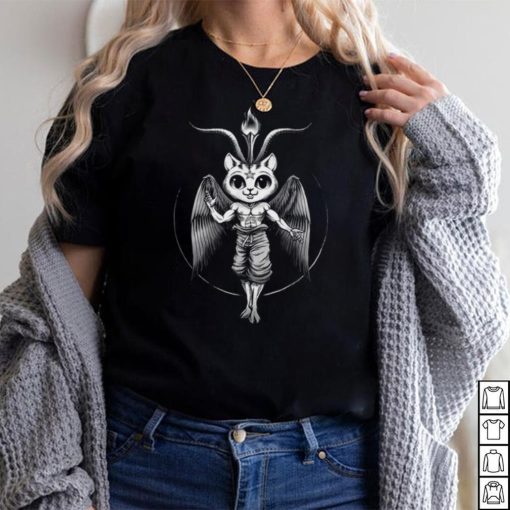 Cathomet Demon Cat Satan Baphomet Cat Love Pentagram Satanic Shirt