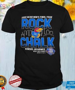 Champion Kansas Jayhawks Black 2022 Final Four Rock Chalk shirt