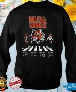 Cincinnati Bengals The Rule Jungle Abbey Road Signatures t shirt