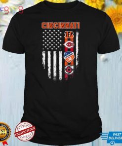 Cincinnati sports Flags t shirt
