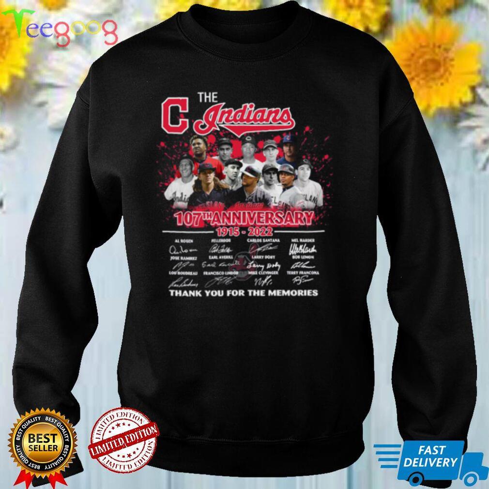 Cleveland Indians 107th Anniversary 1915 2022  t shirt