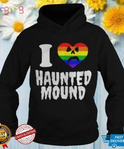 LGBT I love haunted mound heart shirts
