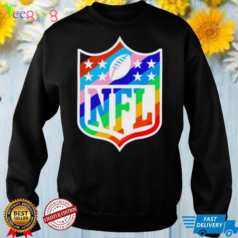 NFL Shield LGBT Pride logo shirt