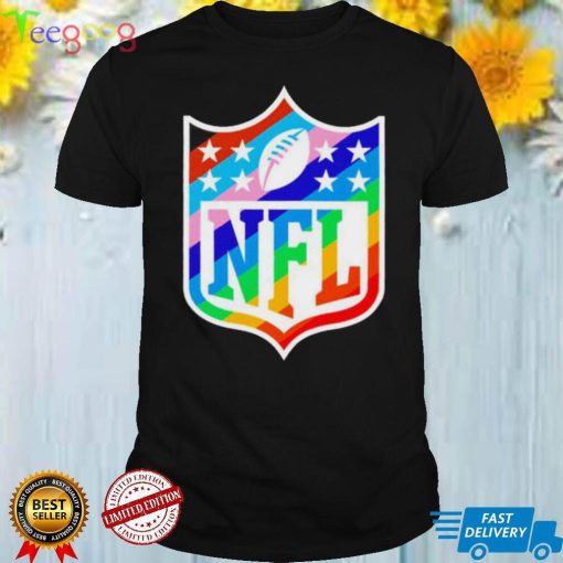 NFL Shield LGBT Pride logo shirt