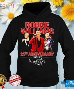 Robbie Williams 25th Anniversary 1997 2022 Signatures Shirt