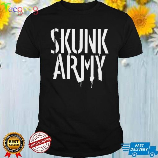 Skunk Army logo T shirt