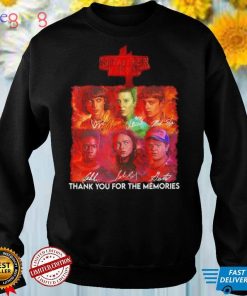 Stranger Things 4 thank you for the memories signatures shirt