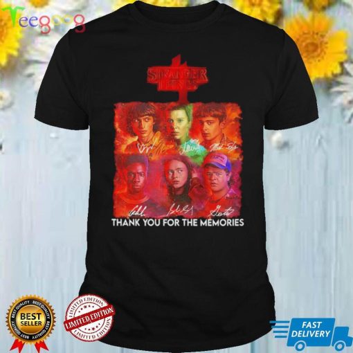 Stranger Things 4 thank you for the memories signatures shirt