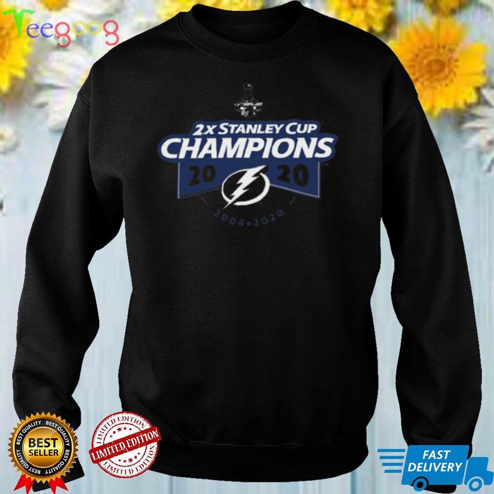 Tampa Bay Lightning 2x Stanley Cup Champions Shirt