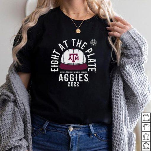 Texas A&M Aggies Men's Baseball 2022 Eight At The Plate T Shirt