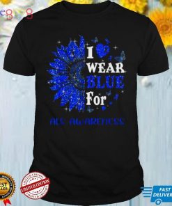 Twinkle Heart Sunflower Als Awareness Tee Shirt