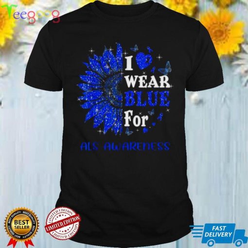 Twinkle Heart Sunflower Als Awareness Tee Shirt