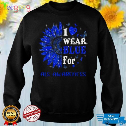 Twinkle Heart Sunflower Als Awareness Tee Shirt