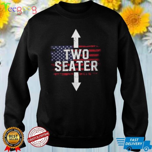 Two Seater Retro Arrow American Flags Shirt