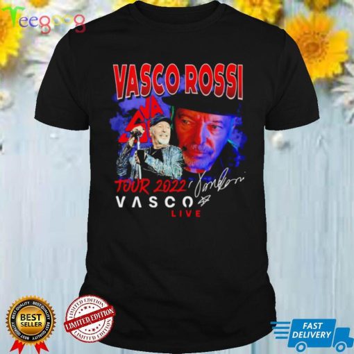 Vasco Rossi tour 2022 Vasco live signature T shirt