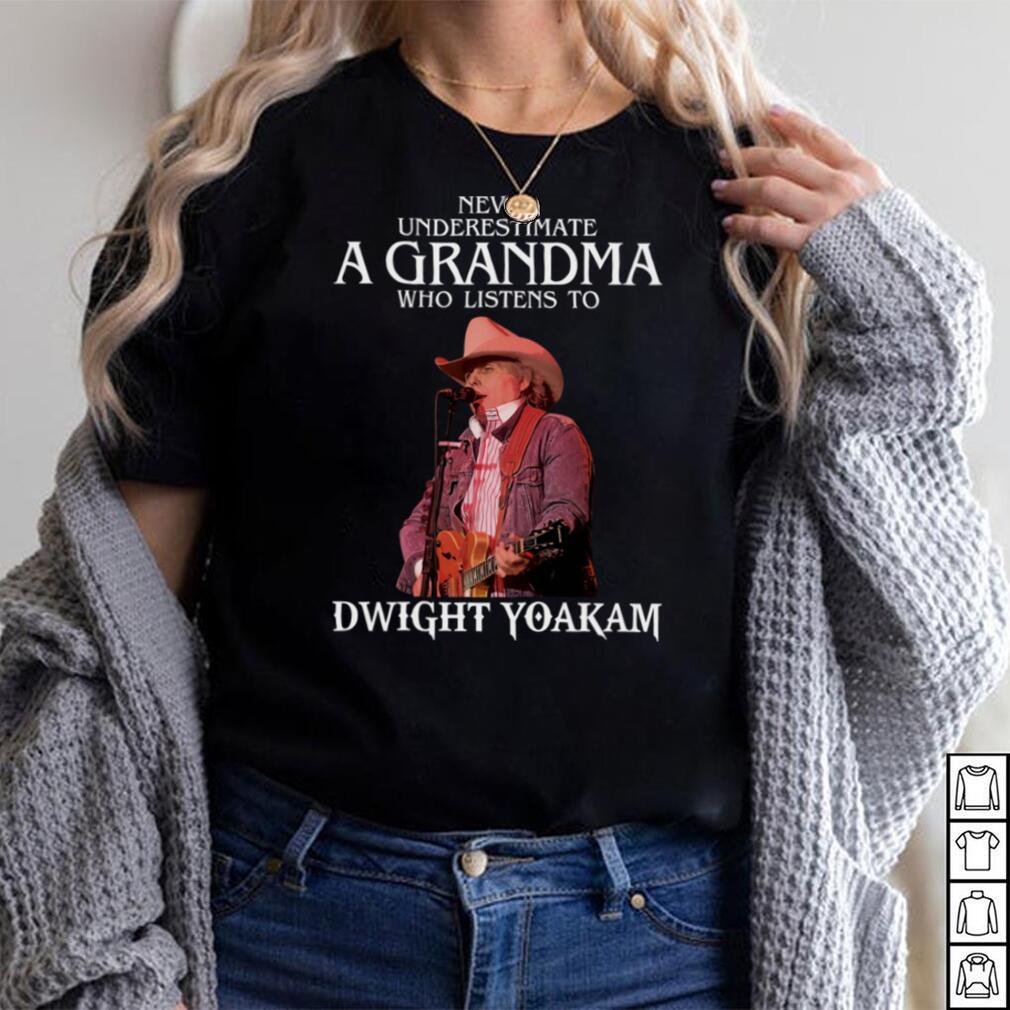 Vintage Never Underestimate A Woman Who Listens to  Dwight Yoakam Essential T Shirt